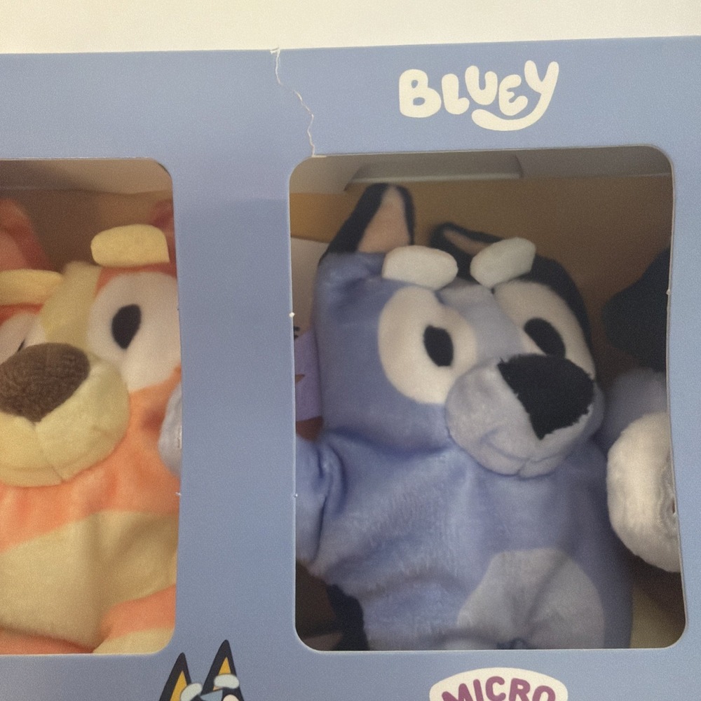 Bluey Micro Build-A-Bear Set of 6 Micro Mini Beans Plush Pack Socks Bingo Rusty - Picture 3 of 14